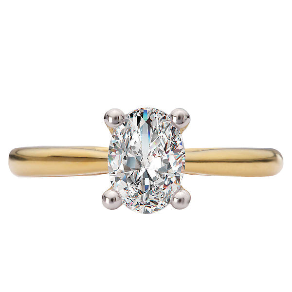 Hidden Halo Semi-Mount Diamond Engagement Ring