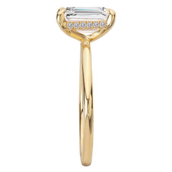 Diamond Hidden Halo Engagement Ring