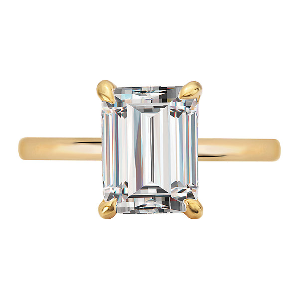 Diamond Hidden Halo Engagement Ring