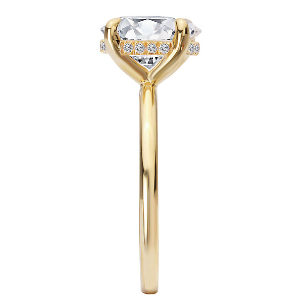 Diamond Hidden Halo Engagement Ring