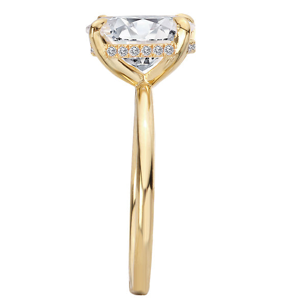 Diamond Hidden Halo Engagement Ring