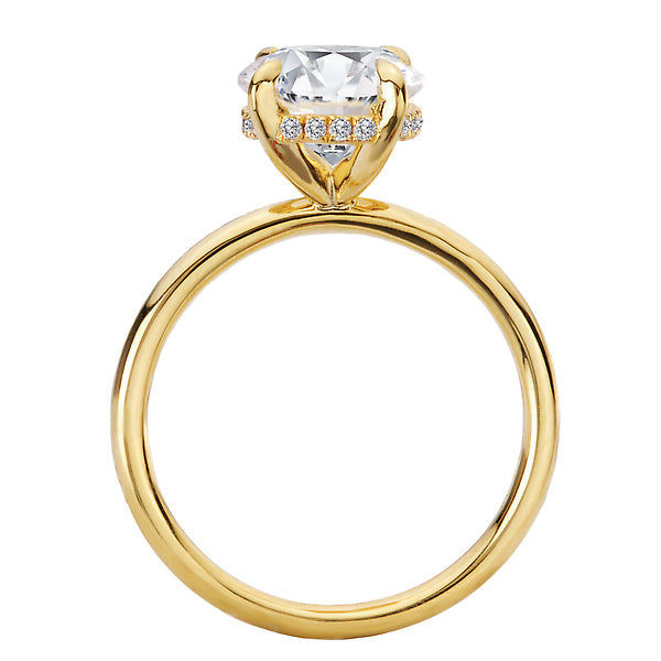 Diamond Hidden Halo Engagement Ring