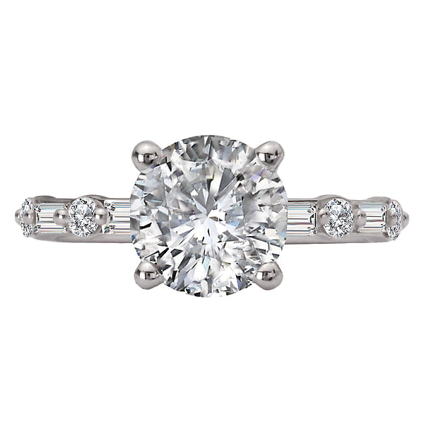 Diamond Semi-Mount Engagement Ring