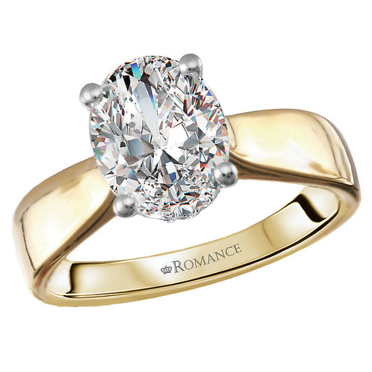 Diamond Semi-Mount Hidden Halo Engagement Ring