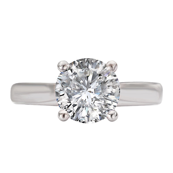 Diamond Semi-Mount Hidden Halo Engagement Ring