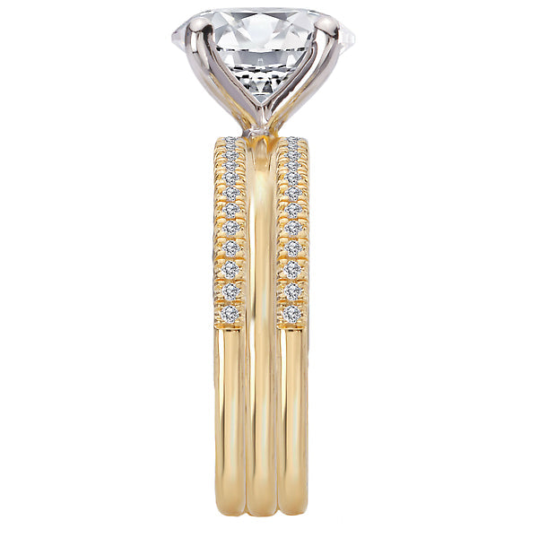 Split Shank Semi-Mount Diamond Engagement Ring